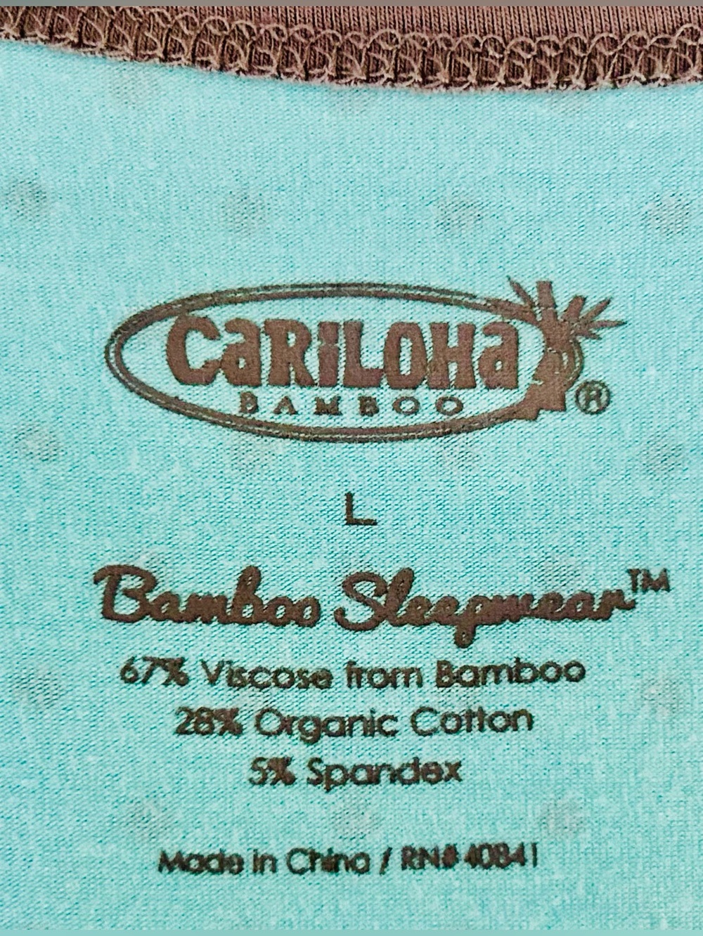 Cariloha Bamboo Polka Dot V-Neck Nightshirt with Pocket - Picture 3 of 7